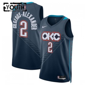 Dres Oklahoma City Thunder Shai Gilgeous-Alexander Nike 2025-26 City Edition Crno Swingman - Dječji